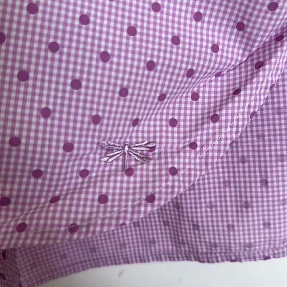 Talbots Classic Shirt Dots and Checks EUC - Picture 4 of 7